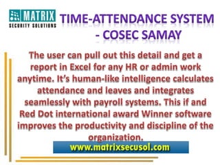 Time Attendance Management System