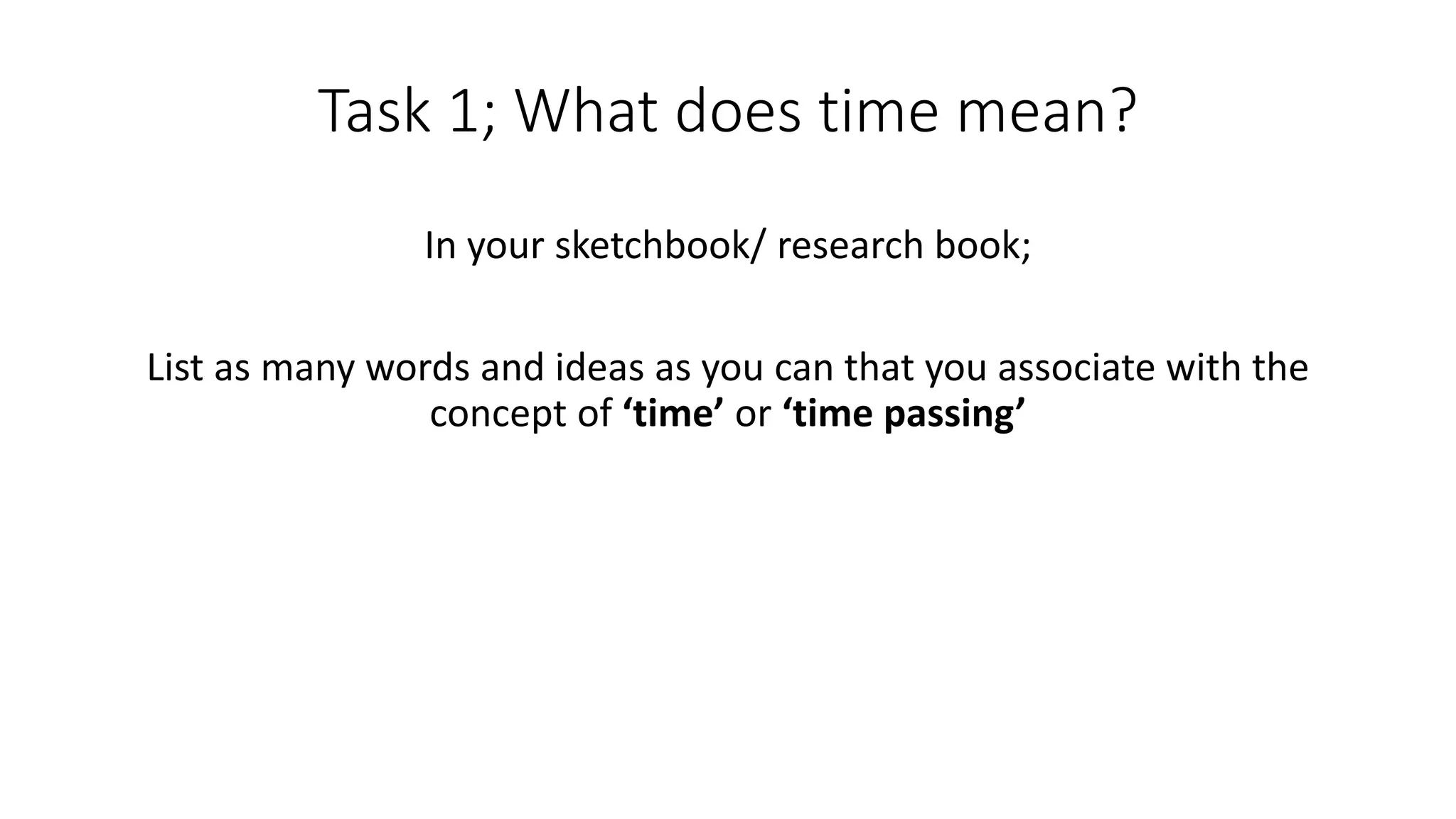 Time based presentation | PPTX