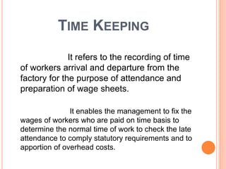Time booking and time keeping | PPT