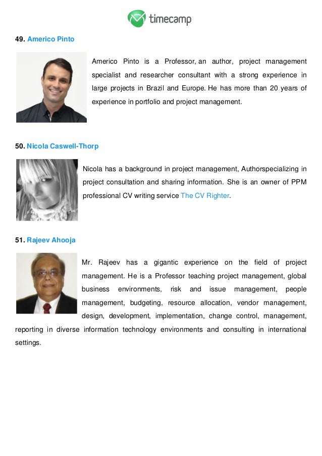 123 top influencers in the project management industry in 2016 14 638