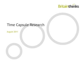 Time Capsule Research August 2011 