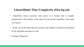 Time Complexity and its measures with specific examples | PPTX