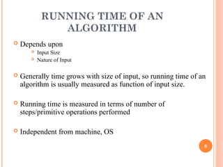 Time Complexity : Discuss the time complexty of Algorithm | PPT