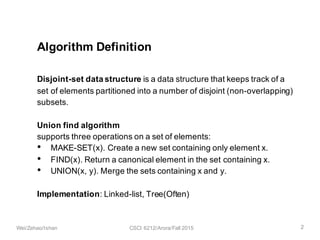 Time complexity of union find | PDF