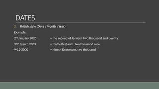 Times, Days, Months, and Years expression.pptx