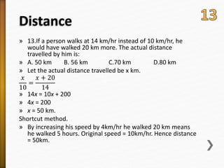 Time & distance | PPSX