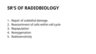 Time, dose and fractionation in radiotherapy.pptx