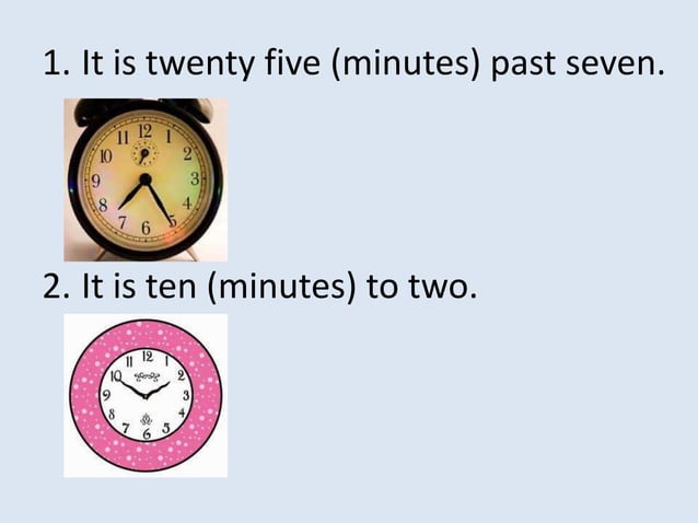 Time expressing | PPTX