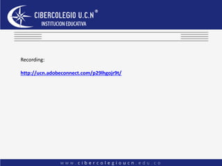 Recording:
http://ucn.adobeconnect.com/p29lhgojr9t/
 