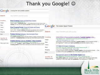 Thank you Google! 
 