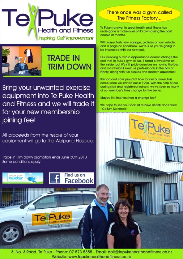 Membership Drive - Te Puke Health and Fitness