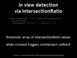 Time for intersection observer | PDF