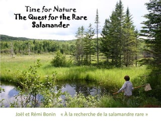 Time for Nature
The Quest for the Rare
     Salamander




Joël et Rémi Bonin « À la recherche de la salamandre rare »
 