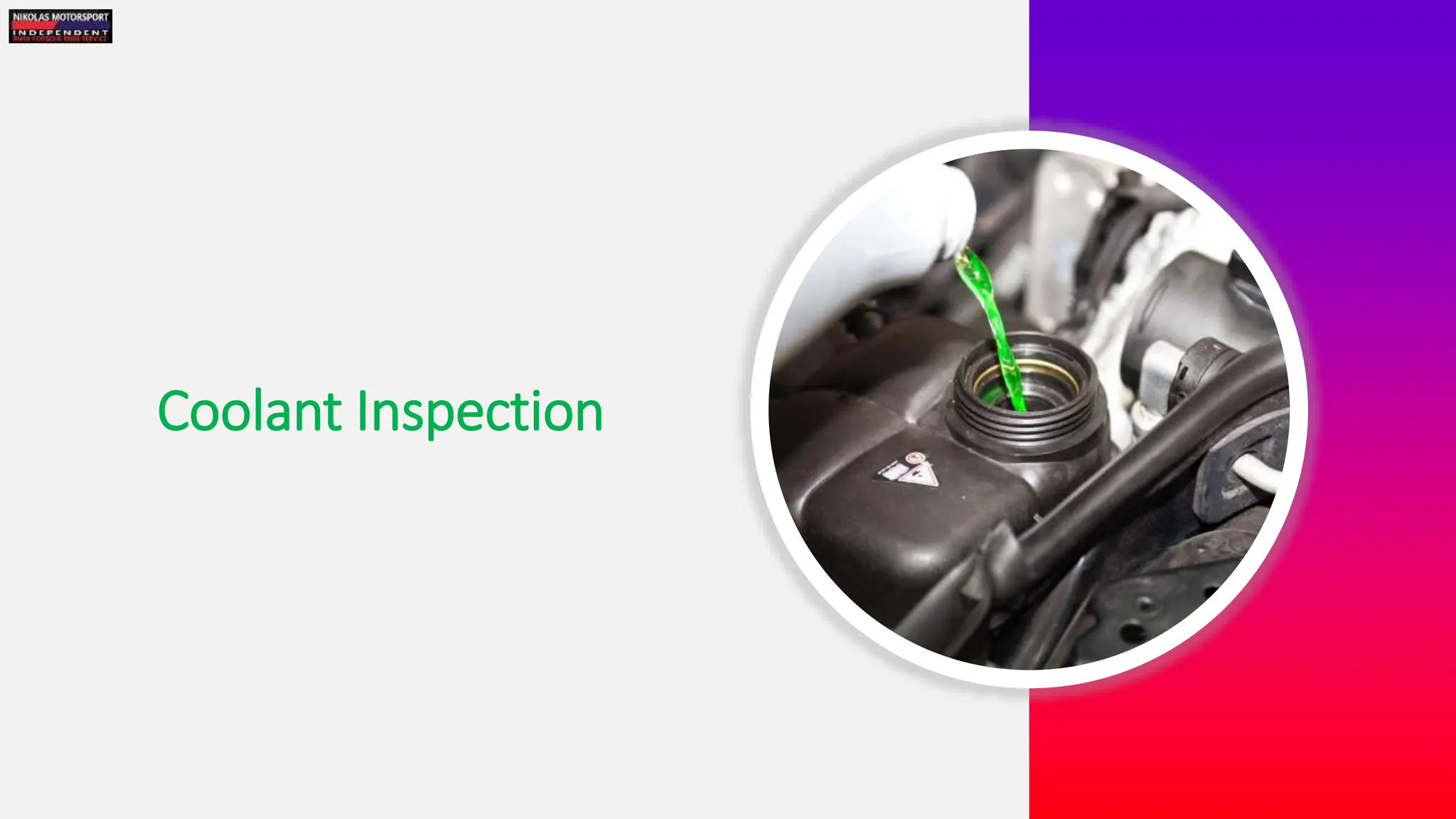 Coolant Inspection
