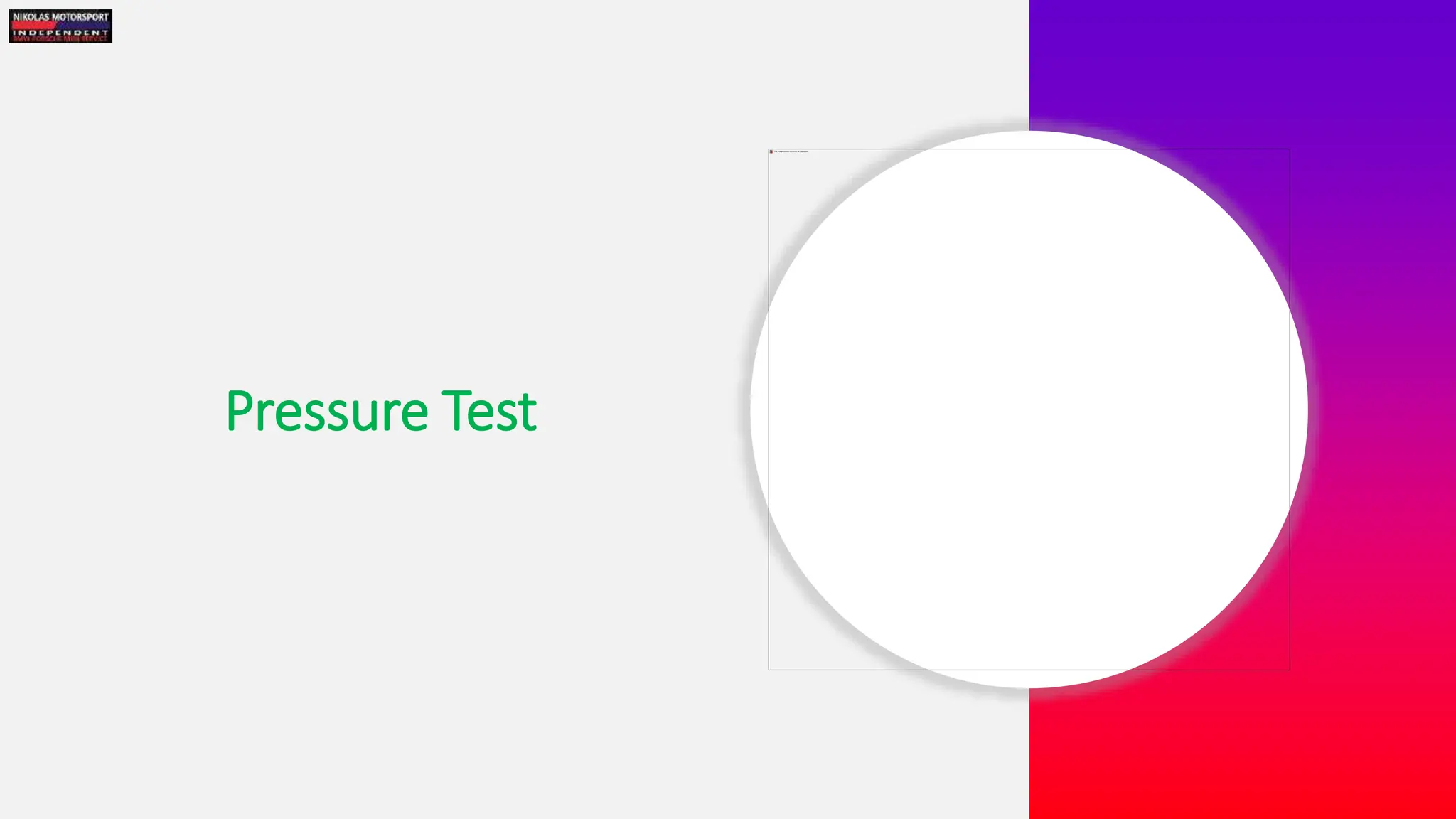 Pressure Test