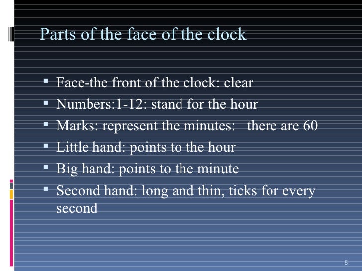 Worksheets Parts Of A Clock Face time for kids parts of the face clock