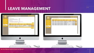 LEAVE MANAGEMENT
Get rid of Manual entries of leaves and RELAX !! 14
20XX
 