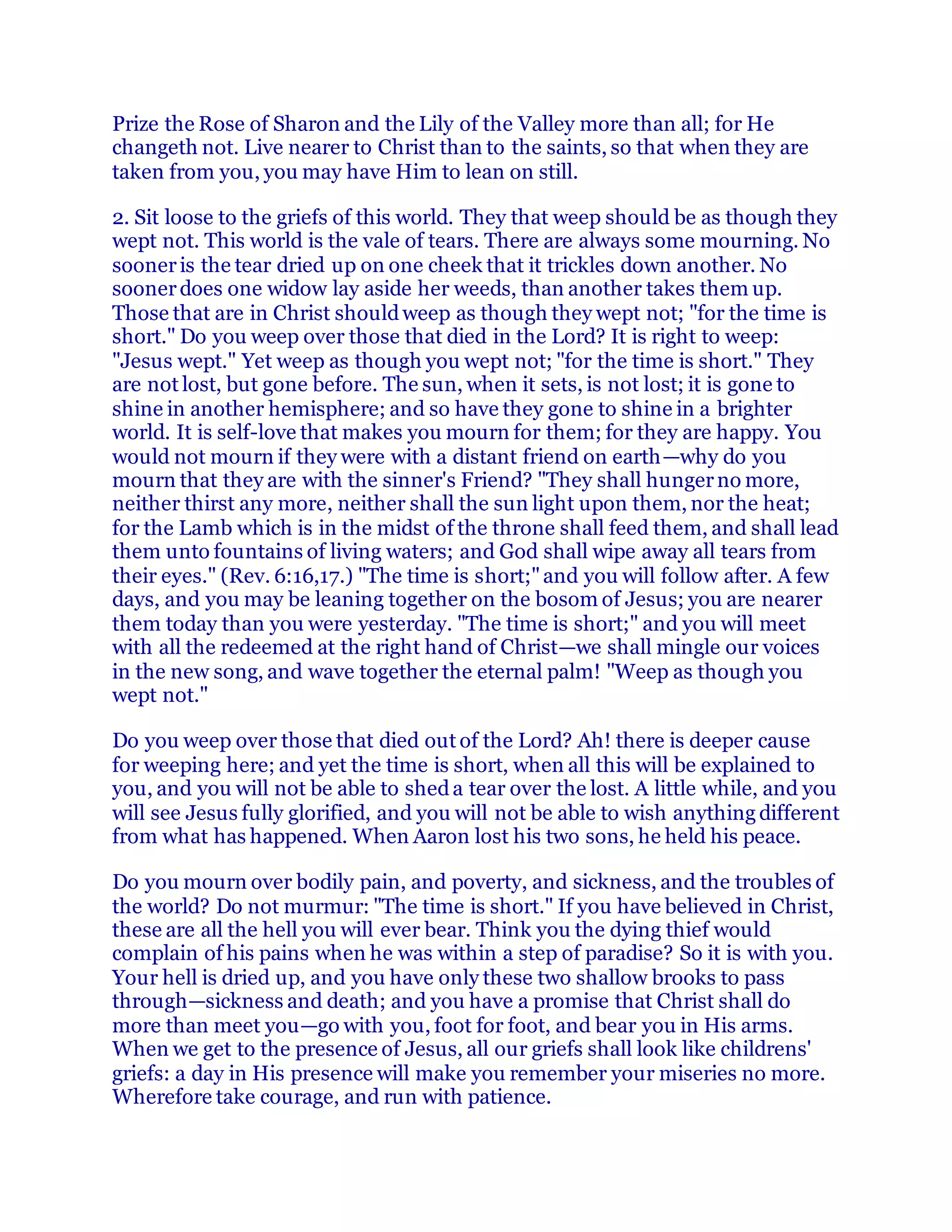 Time is short | DOCX