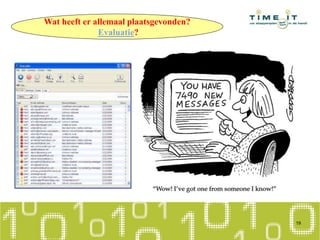 Wat heeft er allemaal plaatsgevonden?
Evaluatie?
19
 