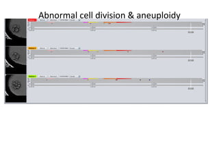Abnormal cell division & aneuploidy
 