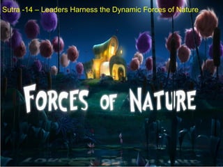 Sutra -14 – Leaders Harness the Dynamic Forces of Nature
 