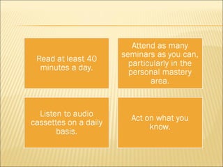 Timeless techniques for self leadership