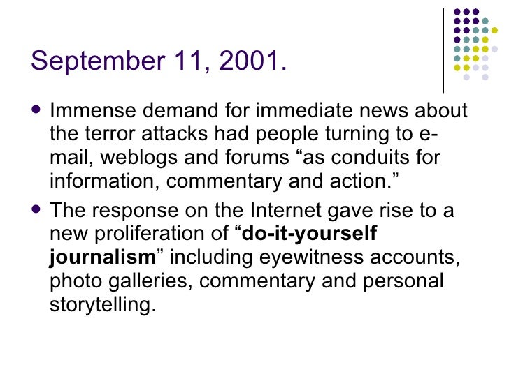 Timeline Citizen Journalism