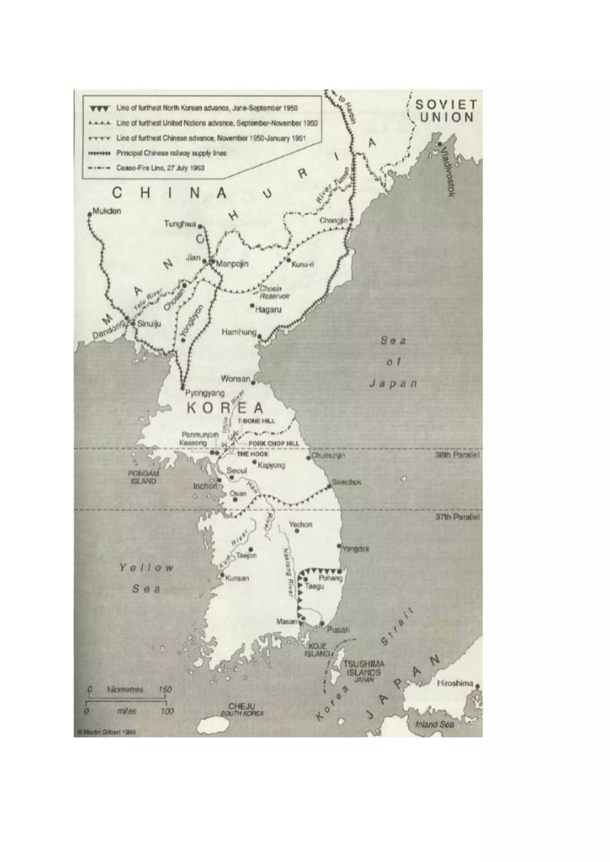 Timeline of Korean War
