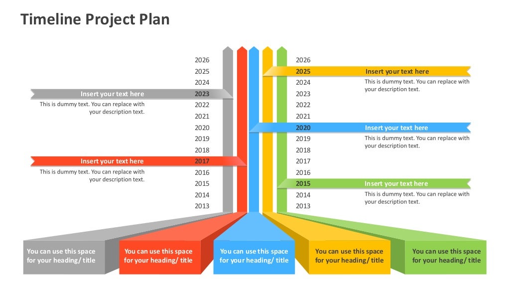 Timeline Project Plan Editable PowerPoint Template