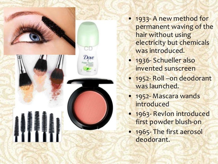 Timeline of cosmetics