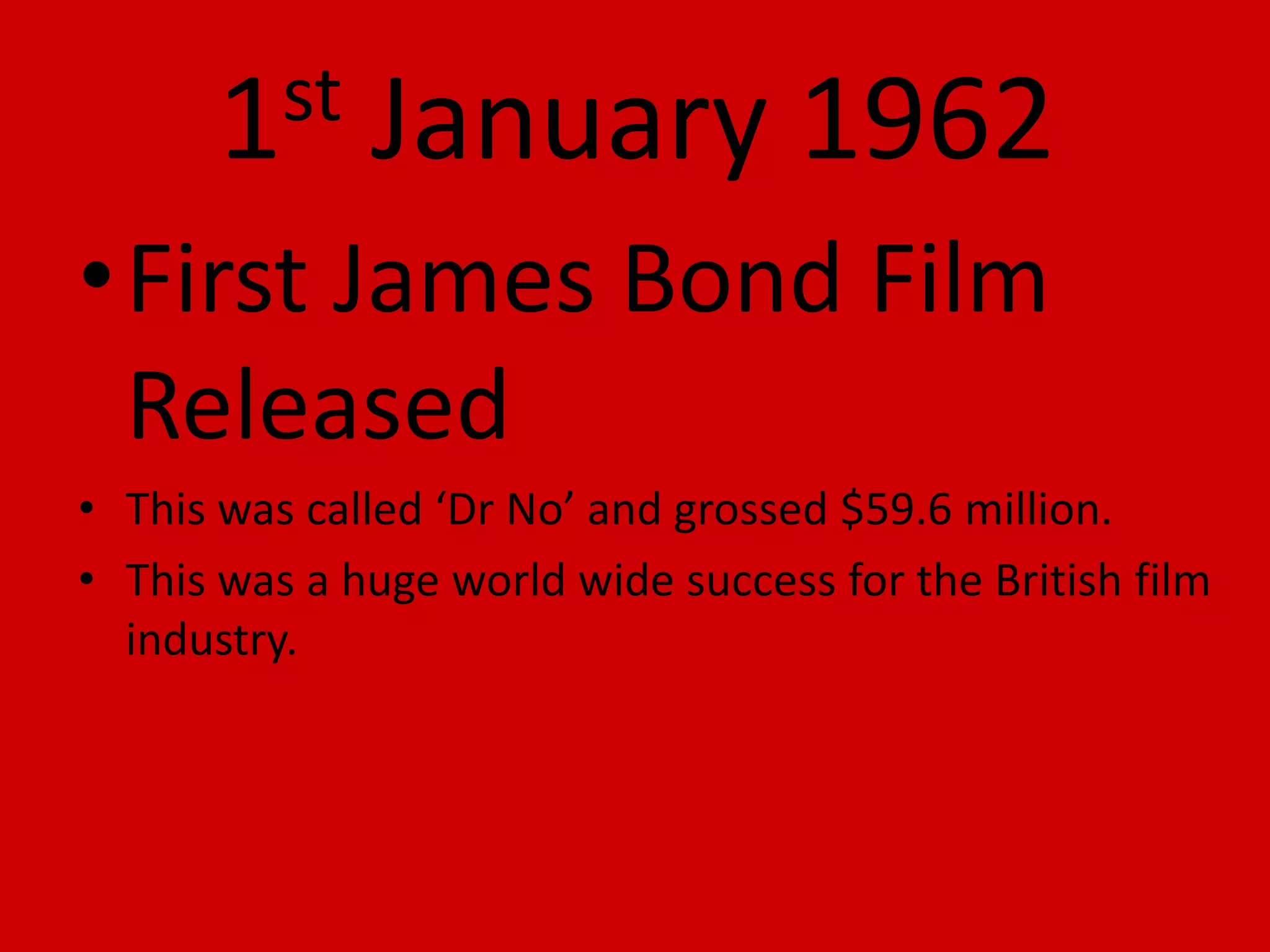 Timeline of the british film industry from 1925 | PPTX