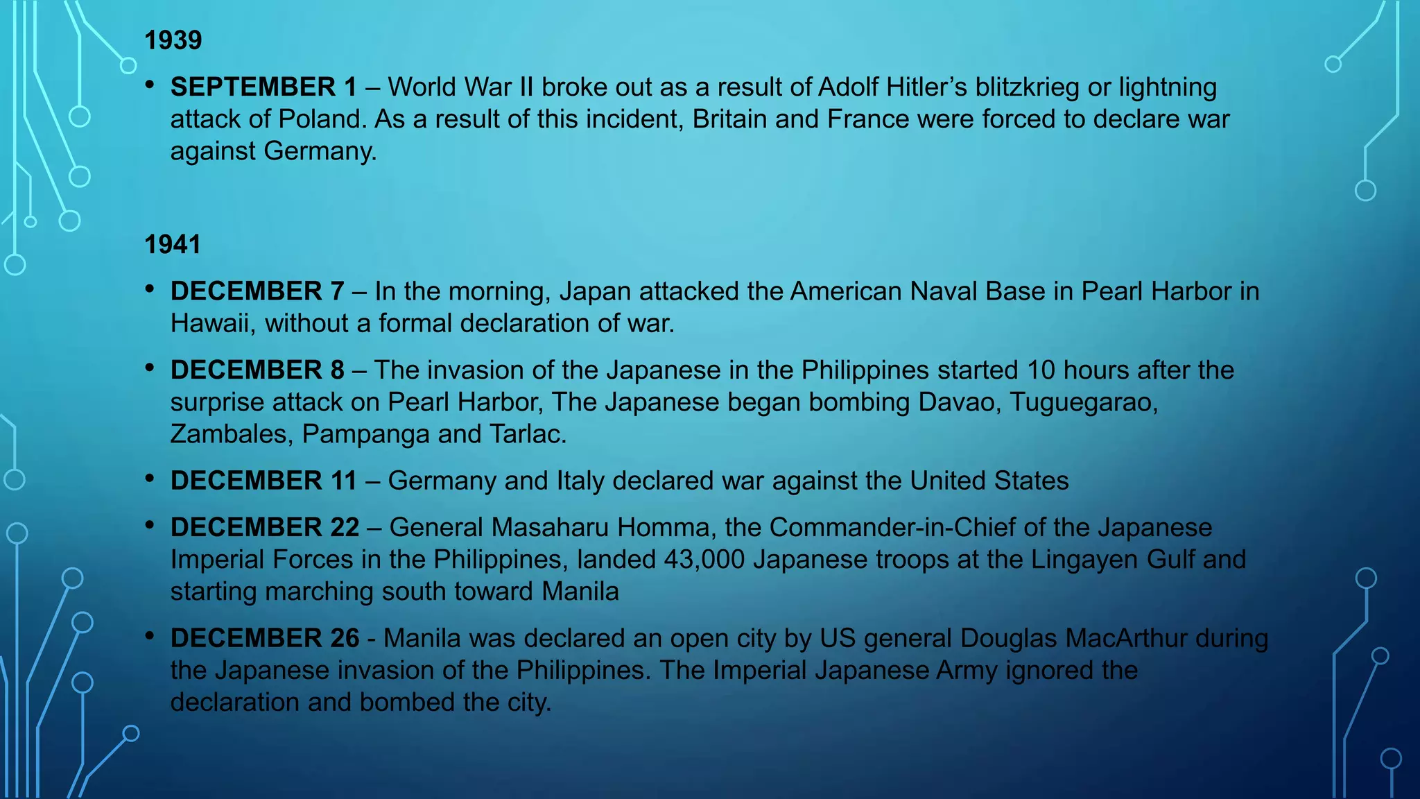 Timeline of the philippine history from spanish era japanese era | PPTX