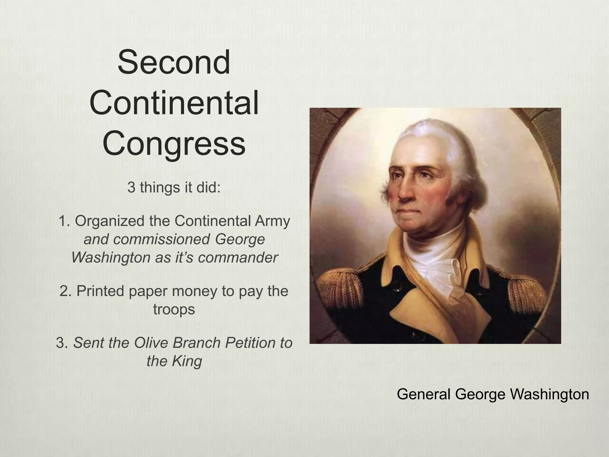 Boston Massacre
• after a fist fight between colonists & poorly paid British soldiers, a mob
gathered outside the Customs House that taunted the guards
• An armed clash erupted
• Crispus Attucks and 4 others are the first civilian deaths at the hands of
British soldiers
17
 