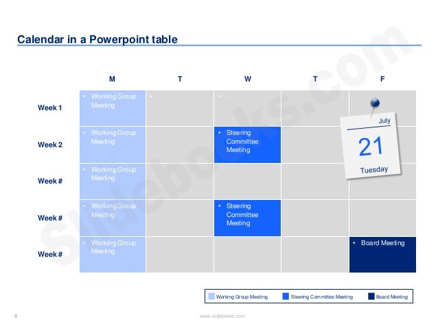 power point calendar