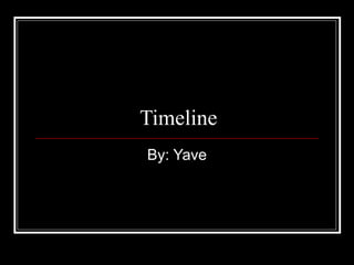 Timeline By: Yave 