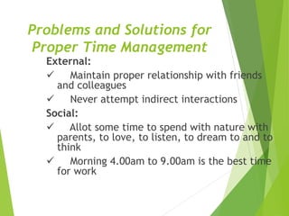 Solution For Time Time management 1 - copy | PPT