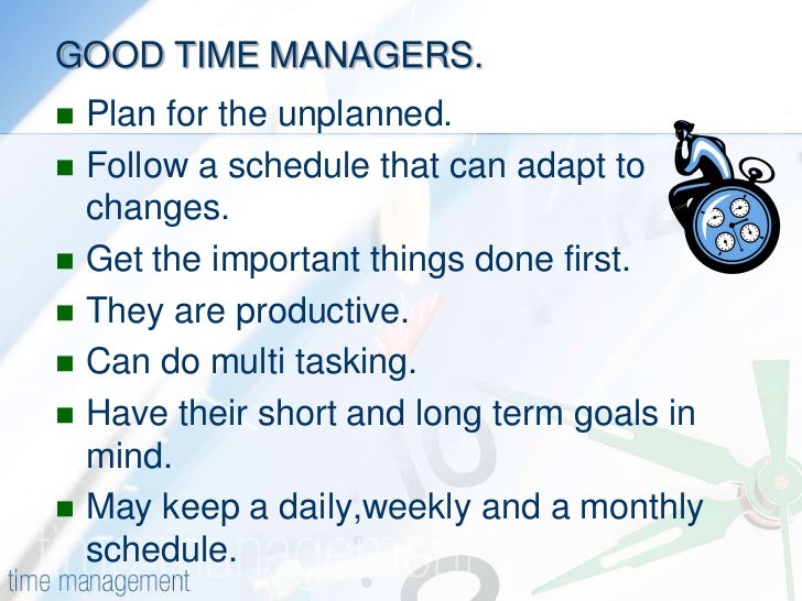 Free essay on time management