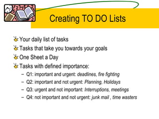 Time Management 101 | PPT