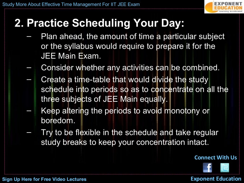Time Management For IIT JEE 2013 Preparation Tips To Prepare For IIT time-management-for-iit-jee-2013-preparation-tips-to-prepare-for-iit