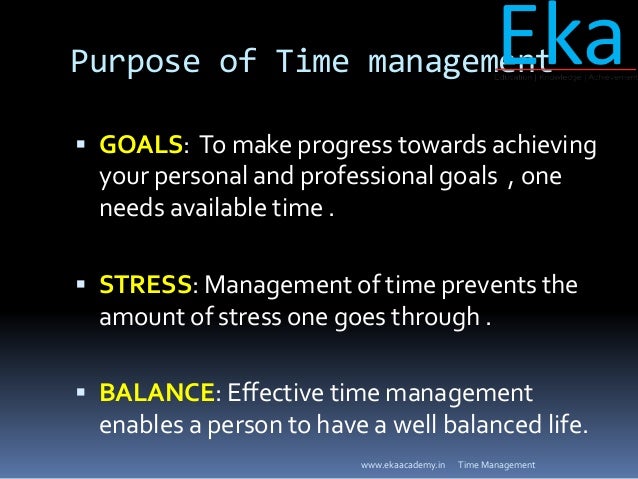 Effective Time Management By Eka Academy Effective Time Management By Eka Academy