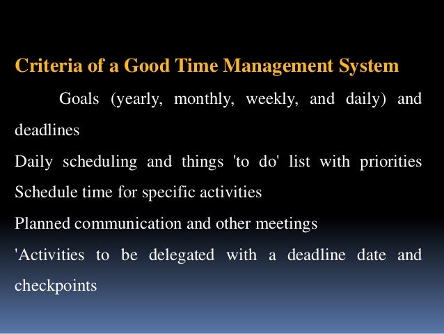 What are some good time management strategies?
