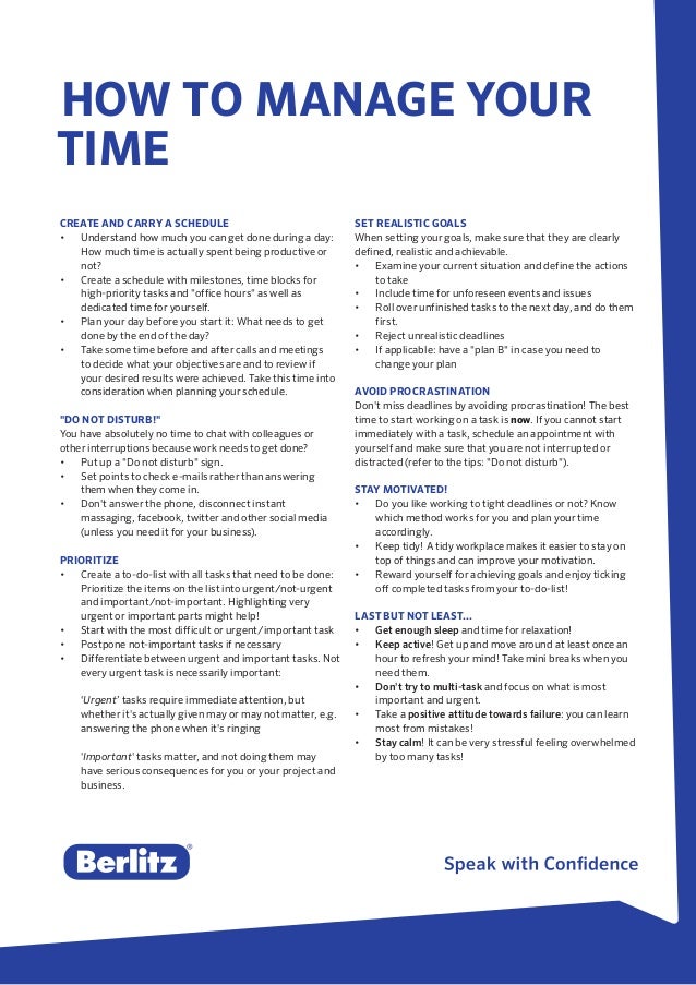 how to your to berlitz tip how to manage your time how to your to berlitz tip how to manage your time