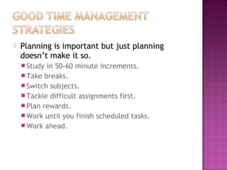 Timemanagement