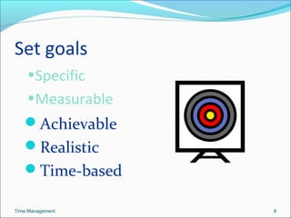 Time Based Goals Examples Time management | PPT