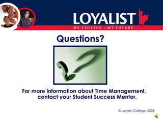 Time Management Strategy No. 6	Take one important deadline and chunk it into smaller deadlines:	useful for projects and 	assignments with deadlines in 	the far future	 	work backward from the 	deadline to create your own 	self-imposed deadlines	 	short study periods are much 	more effective than cramming