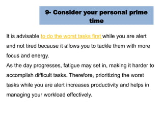 Time management skills and professionalism | PPT
