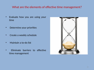 Time management basic principles which needed by individual | PPT