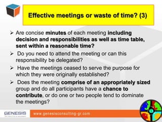 14. WASTING CONSIDERABLE TIME ON UNIMPORTANT PHONE CALLS / E – MAIL<br />The best way to determine how much time is wasted...