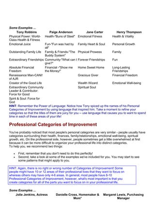 Tony Robbins Worksheet.pdf Time Management - Anthony Robbins - Rapid Planning Method | PDF