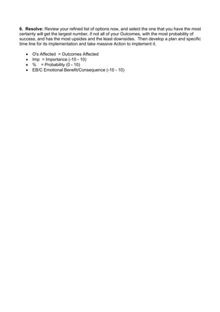 Tony Robbins Worksheet.pdf Time Management - Anthony Robbins - Rapid Planning Method | PDF